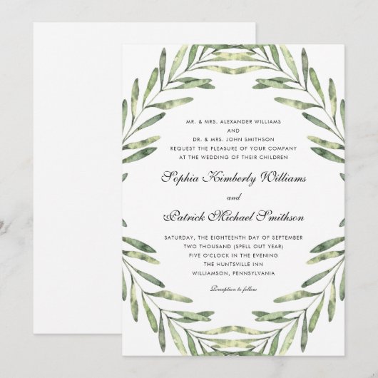 Bloeistof | Alle ouders die een bruiloft organiser Kaart (Voorkant / Achterkant)