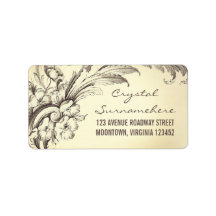  bloeit bruiloft adresetiketten