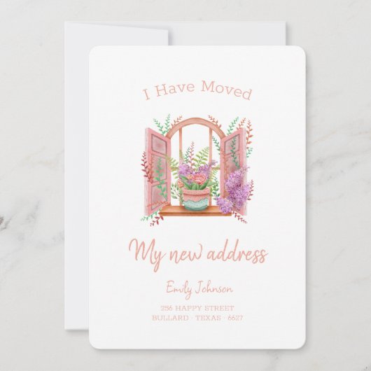 Bloeit door het Uitzicht Bewegend Aankondiging (Voorkant)