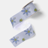 bloeit in het wit satijnen lint (Achterkant)