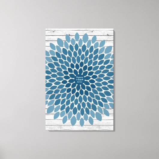 Bloem- 150 Handtekening Canvas Gastboek (Voorkant)