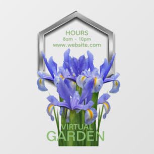 Bloem 1 - Venster Cling: 20.00" x 30.00" Raamsticker