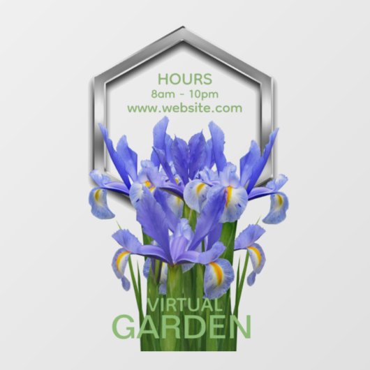 Bloem 1 - Venster Cling: 20.00" x 30.00" Raamsticker (Vel)