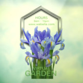 Bloem 1 - Venster Cling: 20.00" x 30.00" Raamsticker (Vel 3)