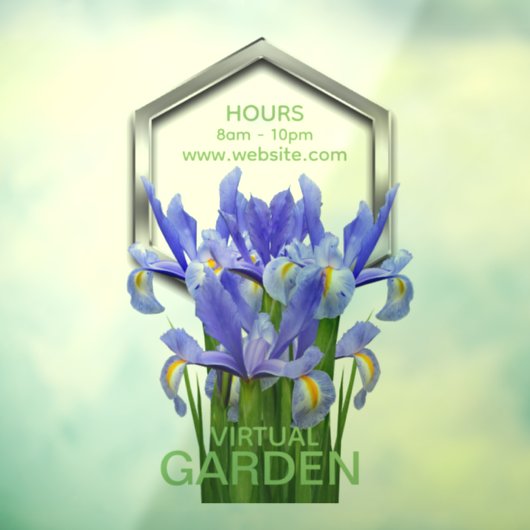 Bloem 1 - Venster Cling: 20.00" x 30.00" Raamsticker (Vel 3)