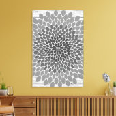 Bloem: 250 handtekeningen, gastboek alternatieve a canvas afdruk (Insitu (Woonkamer))