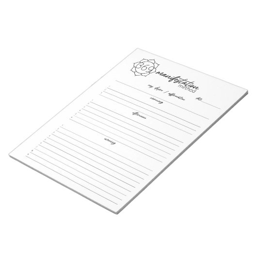 Bloem 369 Manifestatiemethode, Aantrekkingswet Notitieblok (Schuin)