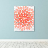 Bloem - 50 het Boek van de Gast van het Canvas van (Insitu (Houten vloer))