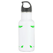 Bloem 5 Groen Patroon Waterfles (Achterkant)