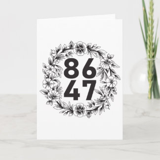 Bloem 86 47 Anti-trump Vintage Bloemstuk 8647 Kaart