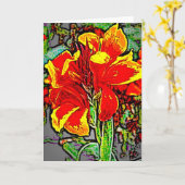 Bloem 8 kaart (Gele Bloem)