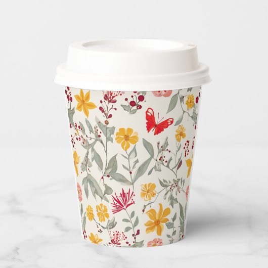 Bloem 8 oz Papier Cup Papieren Bekers (Voorkant)