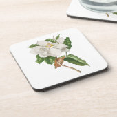 Bloem: A004 Magnolia - Bier Onderzetter (Linkerzijde)