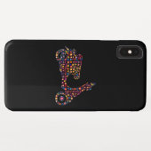 Bloem aangedreven motor-scooter motorfiets Case-Mate iPhone case (Achterkant (horizontaal))
