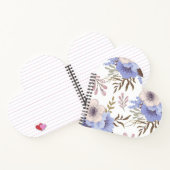 Bloem aangepaste hartvormige spiraal notitieboek (Binnen)