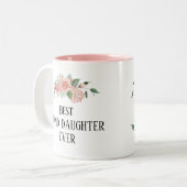 bloem Aangepaste kleindochter Tweekleurige Koffiemok (Voorkant links)