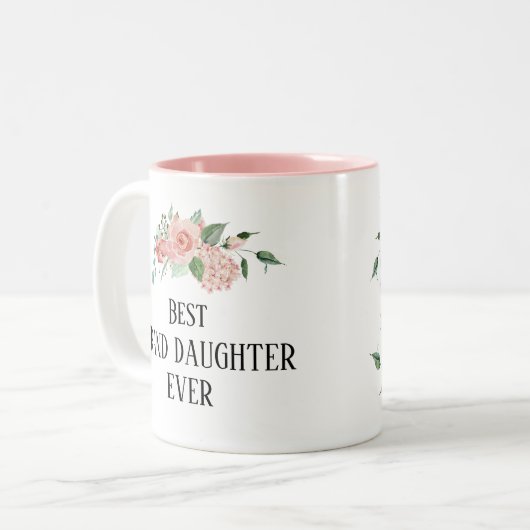  bloem Aangepaste kleindochter Tweekleurige Koffiemok (Voorkant links)