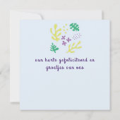 bloem abstract kaart (Achterkant)