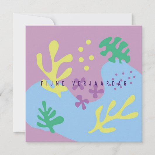 bloem abstract kaart (Voorkant)