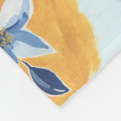 Bloem abstract patroon fleece deken (Hoek)