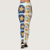 Bloem abstract patroon leggings (Achterkant)
