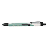 Bloem abstract patroon zwarte inkt pen (Bovenkant)