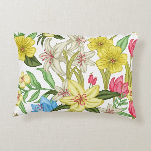 bloem achtergrond Accent Pillow Accent Kussen (Achterkant)