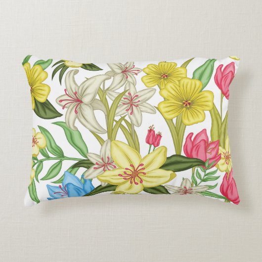 bloem achtergrond Accent Pillow Kussen (Voorkant)