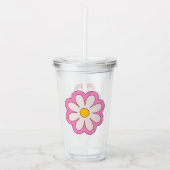 Bloem Acryl Drinkbeker (Voorkant)