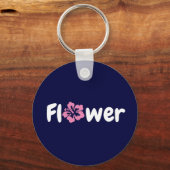 Bloem AcrylSleutelhanger Sleutelhanger (Voorkant)