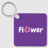 Bloem AcrylSleutelhanger Sleutelhanger (Voorkant)