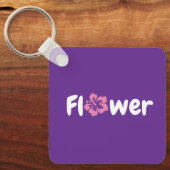 Bloem AcrylSleutelhanger Sleutelhanger (Voorkant)