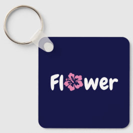 Bloem AcrylSleutelhanger Sleutelhanger