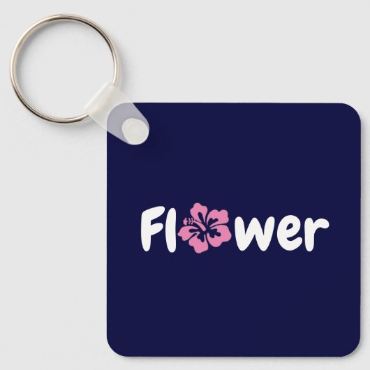 Bloem AcrylSleutelhanger Sleutelhanger (Voorkant)