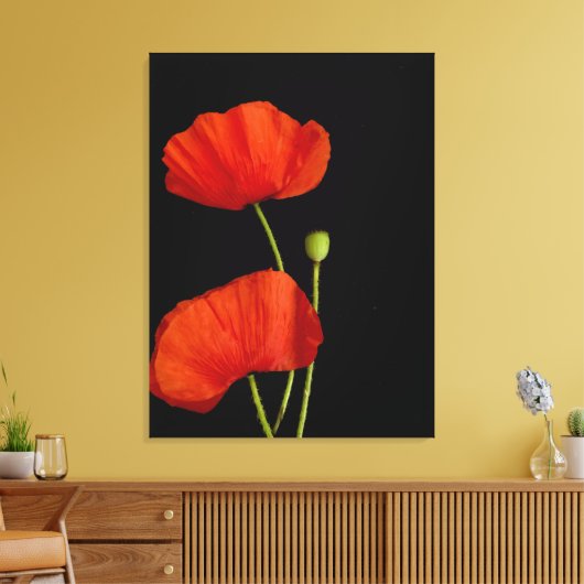 Bloem afbeelding canvas afdruk (Insitu (Woonkamer))