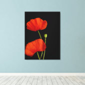 Bloem afbeelding canvas afdruk (Insitu (Houten vloer))