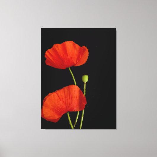 Bloem afbeelding canvas afdruk (Voorkant)