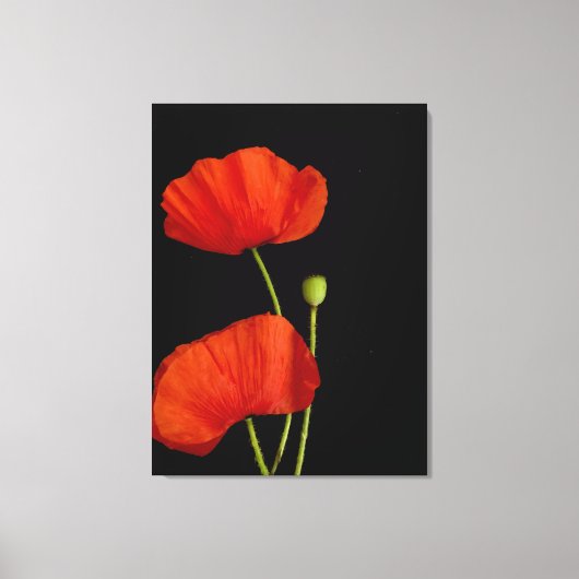 Bloem afbeelding canvas afdruk (Voorkant)