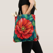 Bloem Afbeelding Nr. 25, Bloemenserie, Tote Tas (Dichtbij)