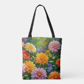 Bloem Afbeelding Nr. 29, Bloemenserie, Tote Tas (Achterkant)