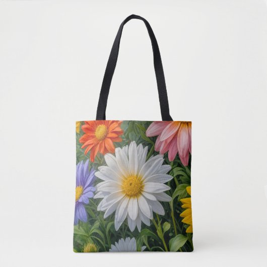Bloem Afbeelding Nr. 3, Bloemenserie, Tote Tas (Voorkant)