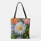 Bloem Afbeelding Nr. 3, Bloemenserie, Tote Tas (Achterkant)