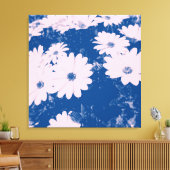 Bloem afbeelding op canvas afdruk (Insitu (Woonkamer))