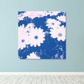 Bloem afbeelding op canvas afdruk (Insitu (Houten vloer))