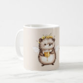 Bloem als honing egel koffiemok (Voorkant links)