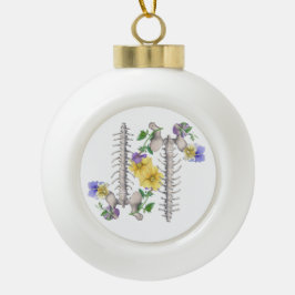 Bloem Anatomie - Wervels, Heupbot Keramische Bal Ornament