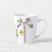 Bloem Anatomie - Wervels, Heupbot Latte Mok (Rechts)