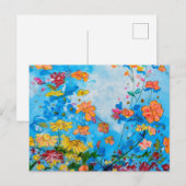 bloem ansichtkaart briefkaart (Voorkant / Achterkant)