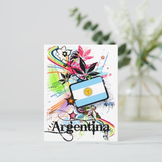 Bloem Argentinië Briefkaart (Staand voorkant)