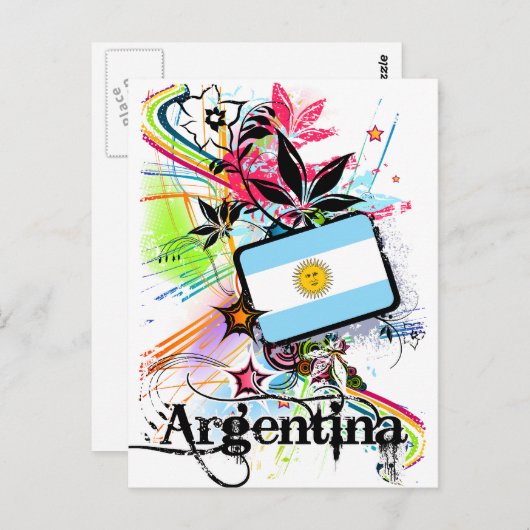 Bloem Argentinië Briefkaart (Voorkant / Achterkant)